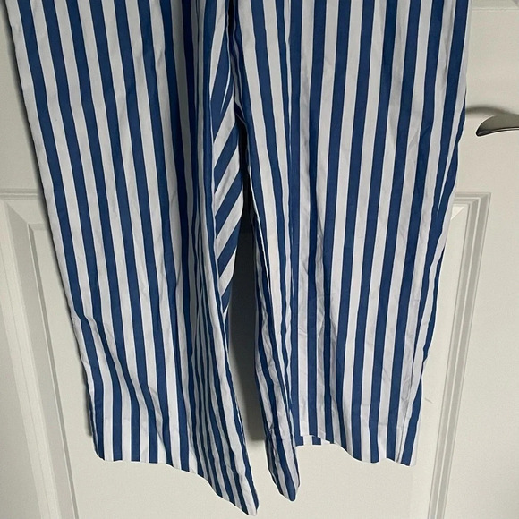J Crew Tie-back halter jumpsuit blue white stripe 18564 - Picture 14 of 15